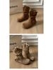 Women's Retro Ankle Boots: Hidden Heel, Western Cowboy Style, Slimming Push-Up, Martin Design - 2025 Autumn Collection