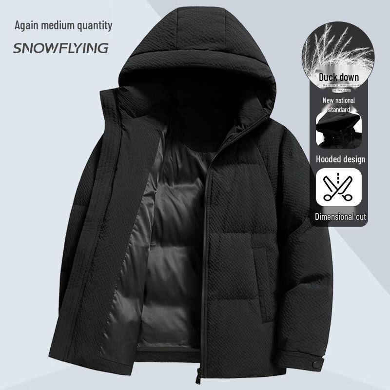 Men s Hooded Thick Down Jacket L