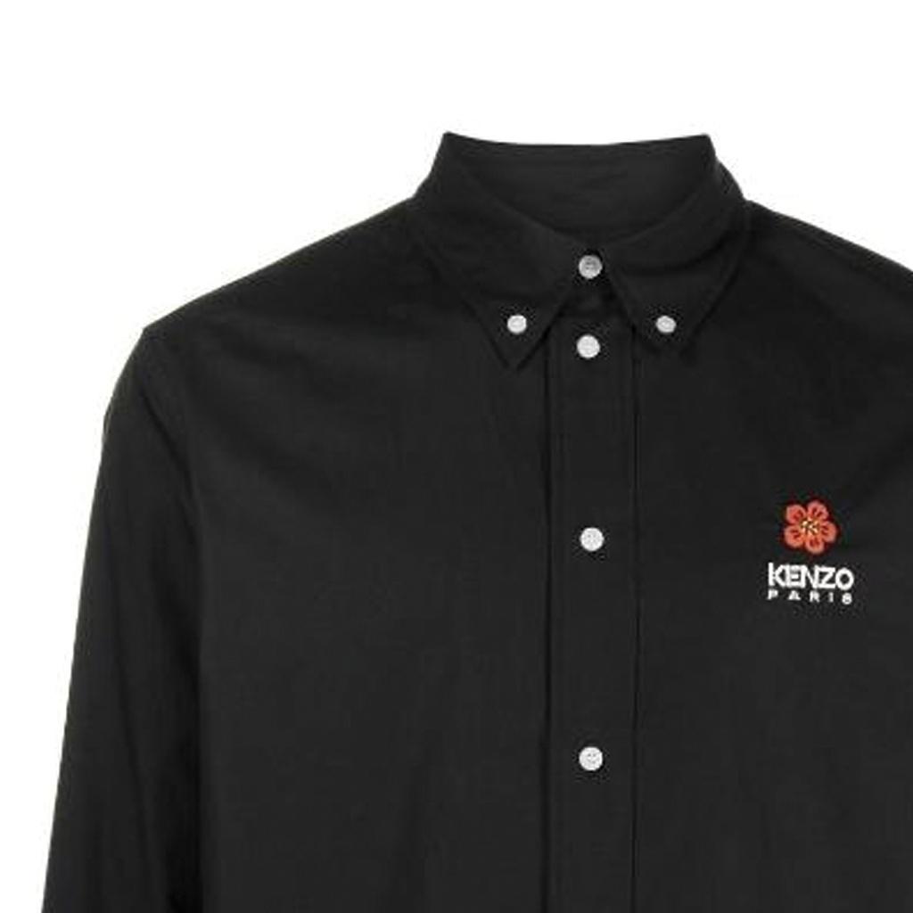 Kenzo Boke Flower Embroidered Long Sleeved Shirt Men's FD55CH4109LH-99