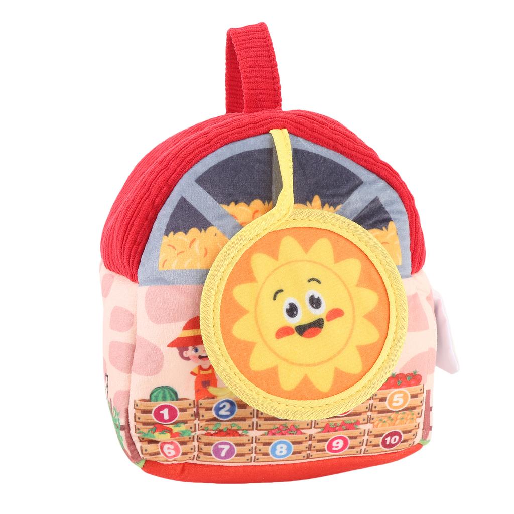 Baby Farm Plush Barn with Stuffed Animals Interactive Developmental Barn Animal Toys for Toddlers