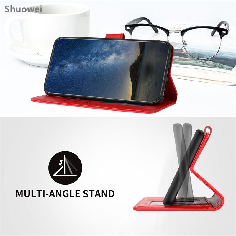 For Samsung Galaxy S6 S7 Edge S8 S9 S10 Plus Lite S10E Phone Case Card SlotLeather Flip Wallet Cover