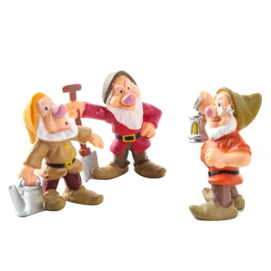 8Pcs/Set Snow White Seven Dwarfs Figures Model  Toys Ornaments Home Decoration