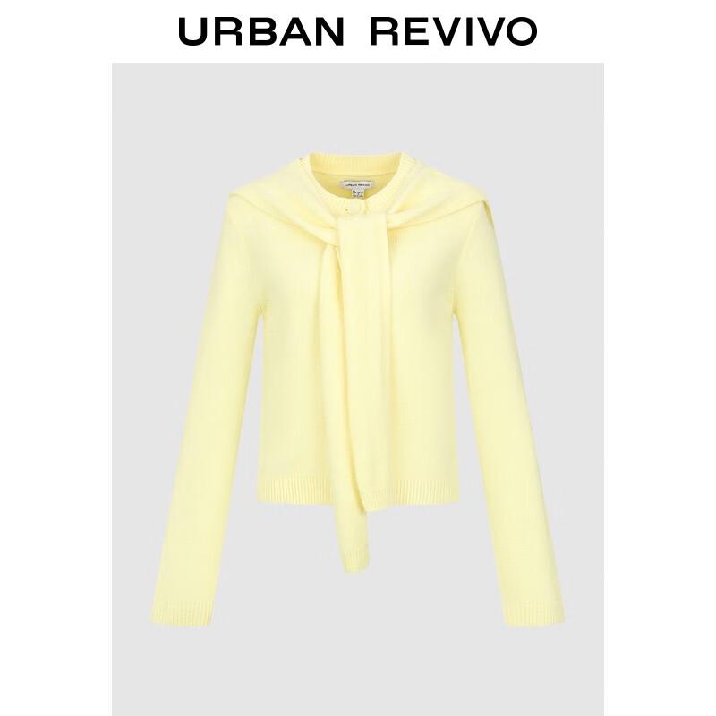 UR Women's Shawl-Style Tie-Front Knit Cardigan