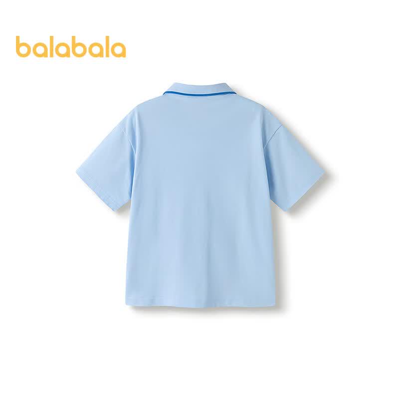 Balabala Boys' Cool-Feel Short Sleeve Polo Shirt