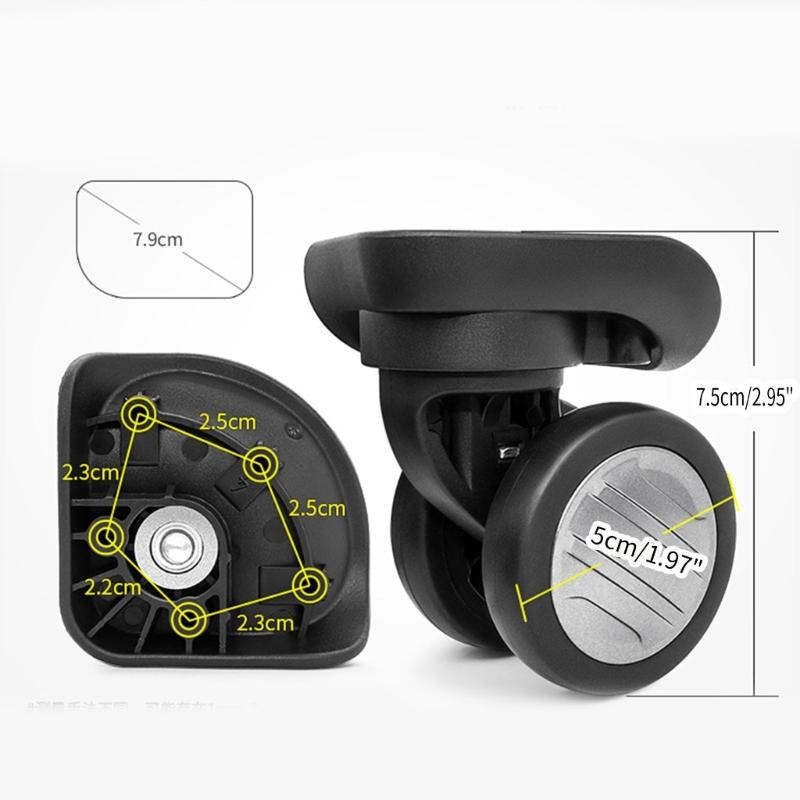 Durable Replacement Luggage Wheels Repair Your Suitcase with Smooth 360° Rotation Parts Accessories