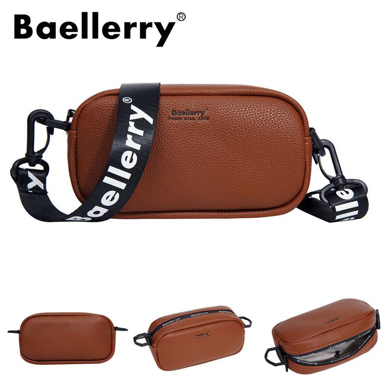 Baellerry Women Shoulder Bags Artificial Leather Crossbody Bag for Ladies Zipper Phone Bags Handbags