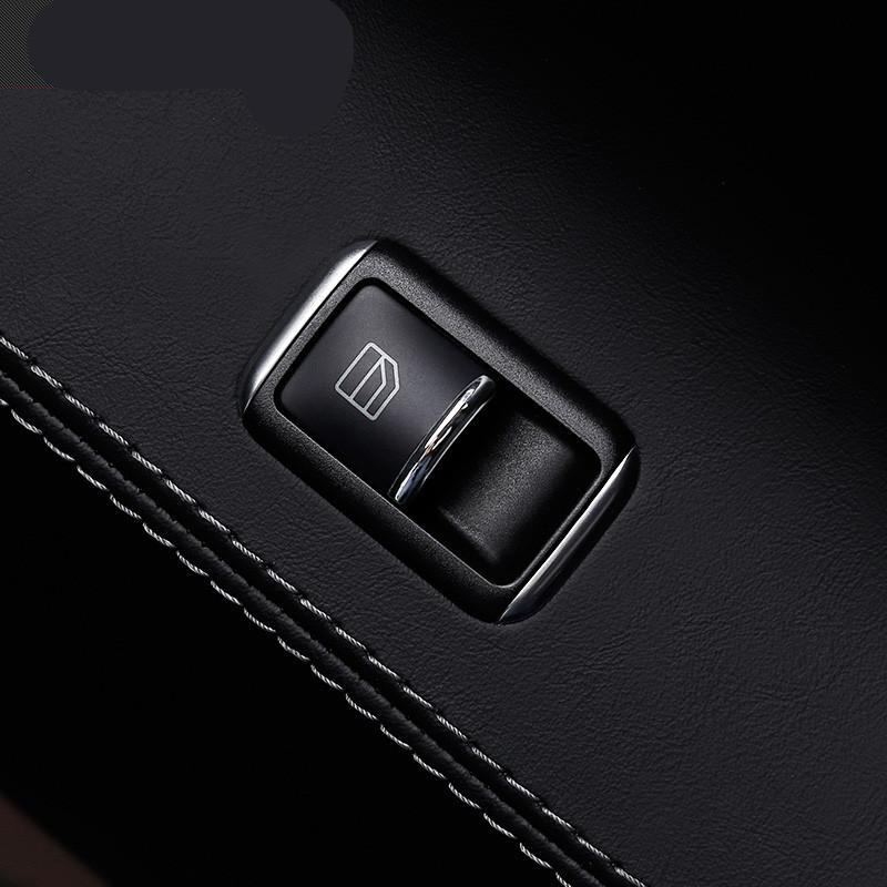 Türfensterheber Tastenaufkleber ABS Chrom Zierleistenabdeckung Zubehör Autostyling Für Tesla Model S X Autozubehör