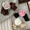 1 Stück Kleine Duftende Wind Zurück Oberteil Clip Haaraccessoires Für Frau Süß Und Sanft Kamelienblume Schleife Haarspange Entenschnabelspange