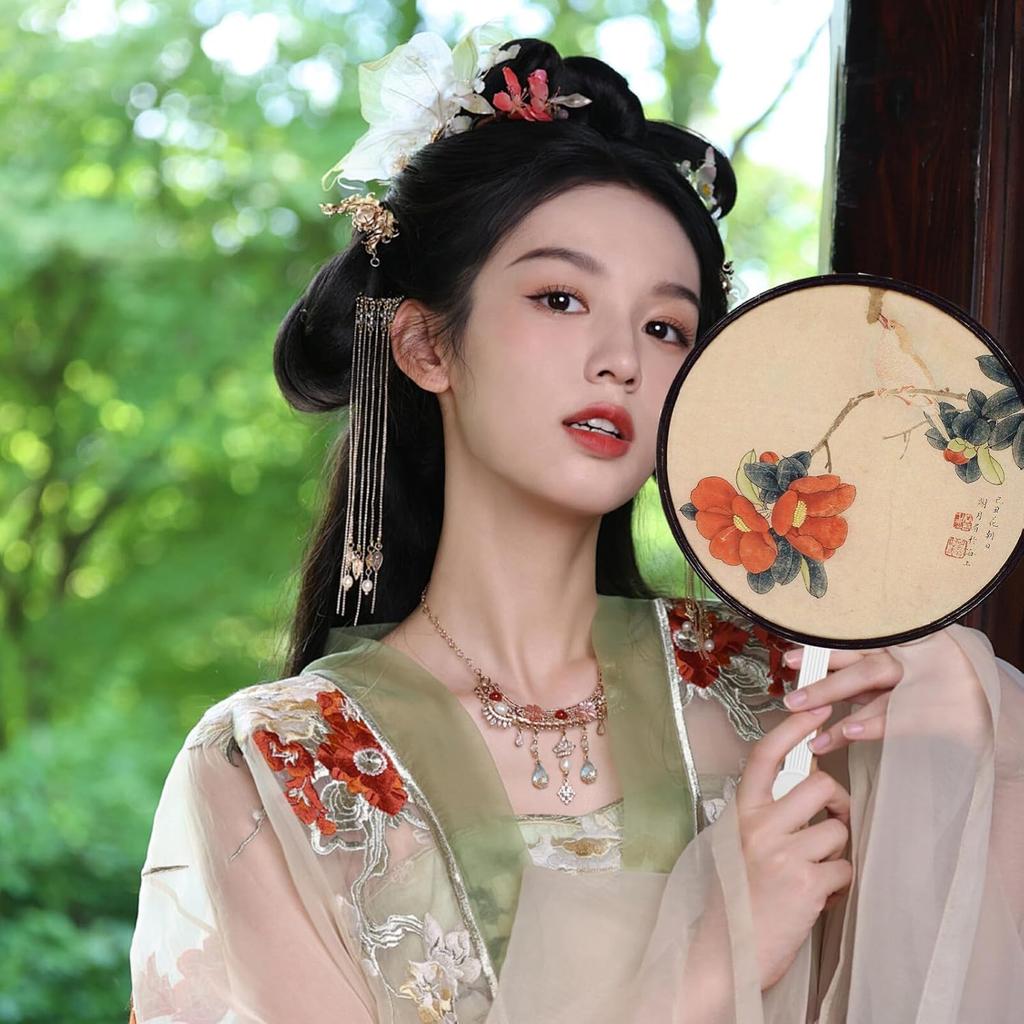 MAGICLULU 20pcs Japanese Fan Uchiwa DIY Kit, Hand-held Fan Framework Chinese Style Fans DIY Japanese Hand Fan Frame Hand Fan Making Supplies Kit for