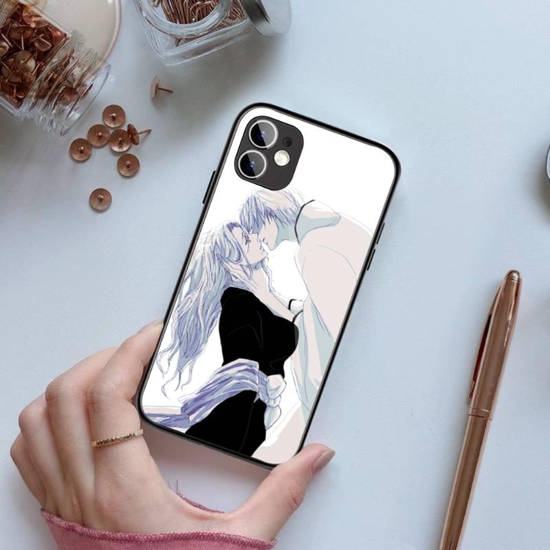 Rangiku Bleach Manga Phone Case For IPhone 14 13 12 11 XS X 8 7 6 Plus Mini Pro Max SE 2022 Black PC TPU Glass Phone Cover
