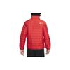 Nike Swoosh Color Block Stand Collar Zipper Casual Down Jacket Kids Outerwear Red FV2518-657