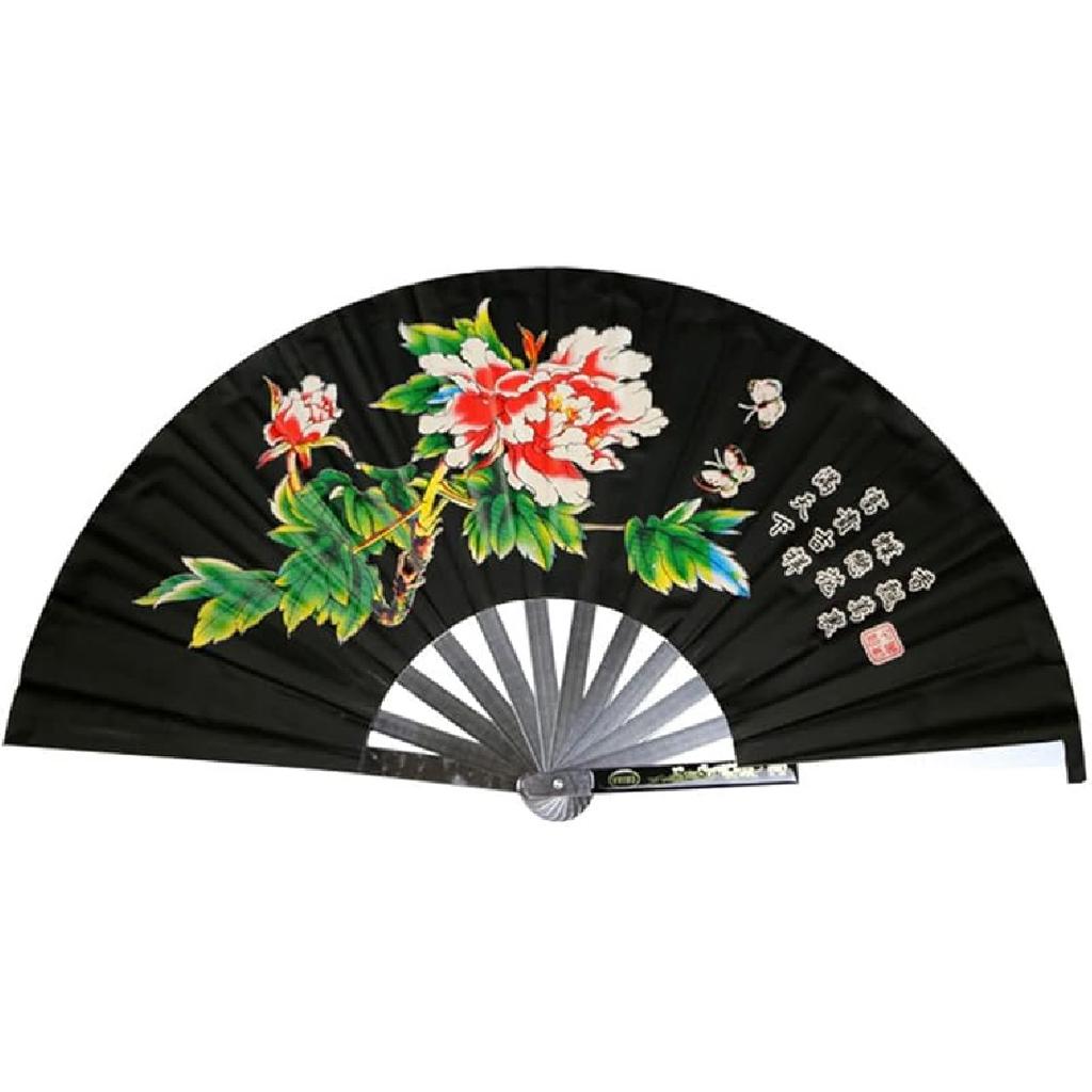 Stainless Steel Tai Chi Fan Decorative Folding Fans Chinese Kung Fu Fan for Performance Dance, Arts Dance, Training, Sports, Decorations, Festival,