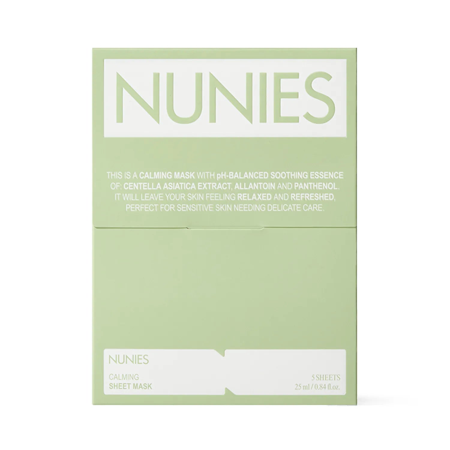NUNIES Calming Sheet Mask Cica Magnet 5ea 5pcs