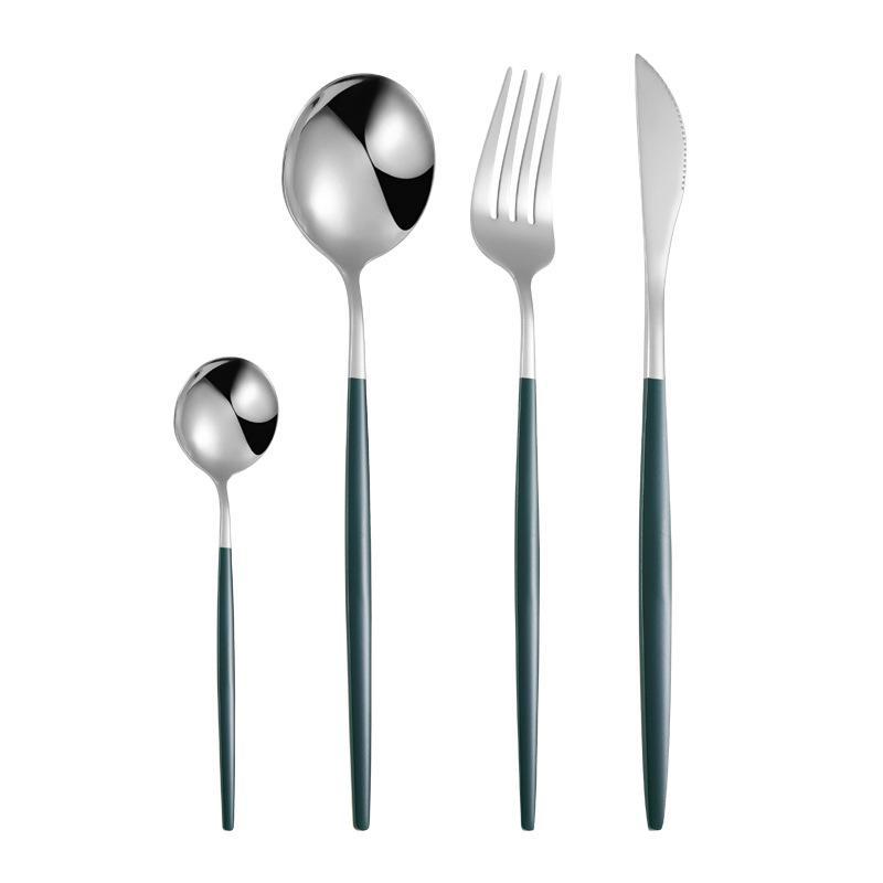 European High-Value Stainless Steel Tableware Set: Portuguese Knife, Fork, and Spoon for Hotels and Western Dining