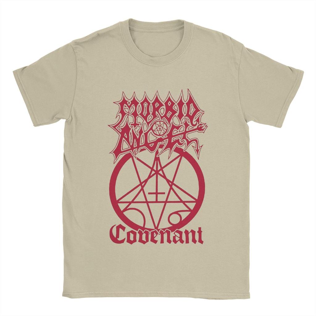 Morbid Angel T Shirts Unisexs Pure Cotton Casual TShirts Crewneck Music Band Tee Shirt Short Sleeve Clothes Graphic Printed