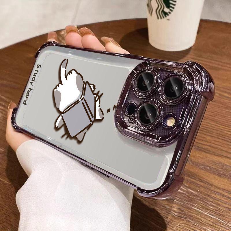 

Electroplated Airbag Case for Apple iPhone 13-17 Pro Max: High-End & Niche Design iPhone 14 Plus