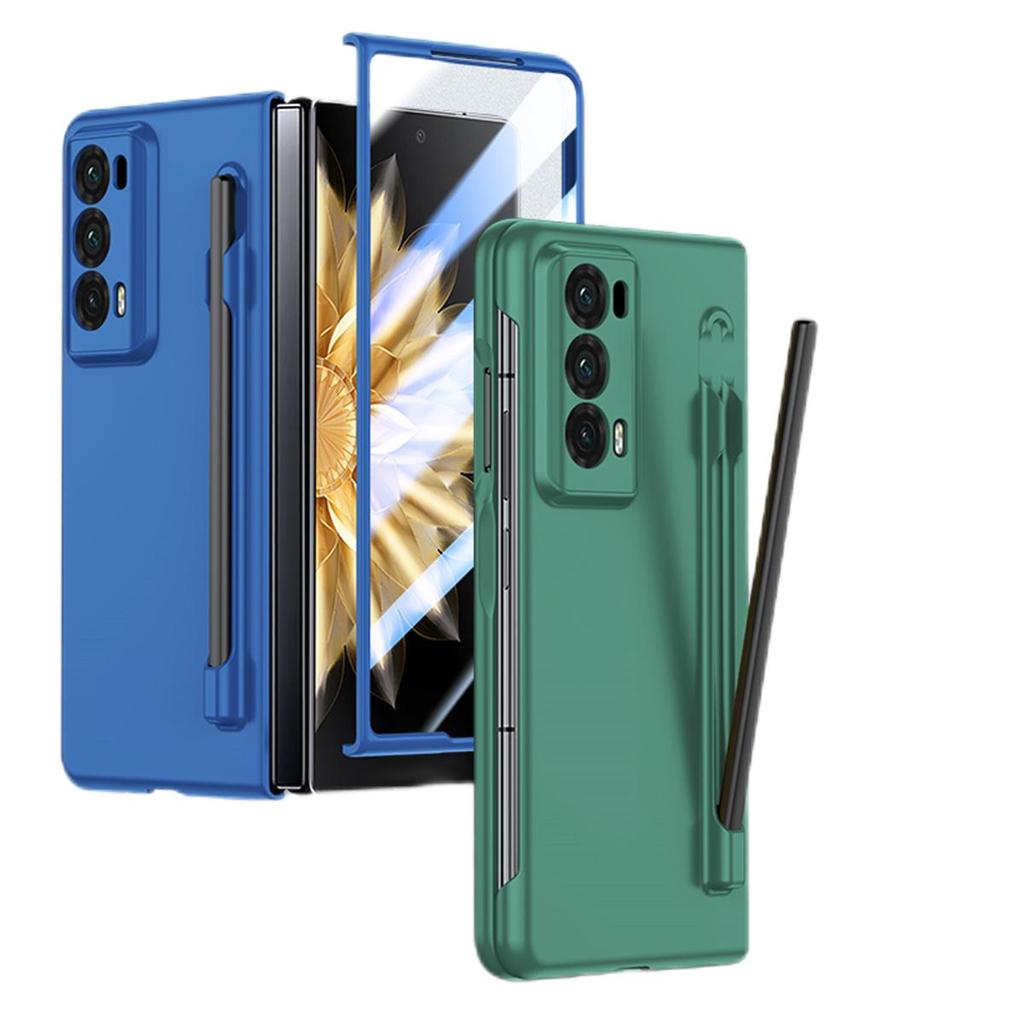 Handyhülle Für Honor Magic V2 Einfarbige PC-Hartschale Schutz Stoßfest Schutzfolie Mit S Pen Rückseite