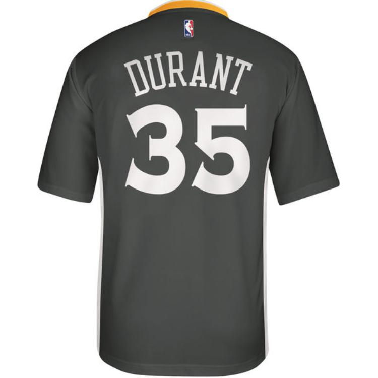 Adidas NBA Golden State Warriors Kevin Durant 35 Casual Sports Basketball Fan Edition T-Shirt Men Tops Black CC2860
