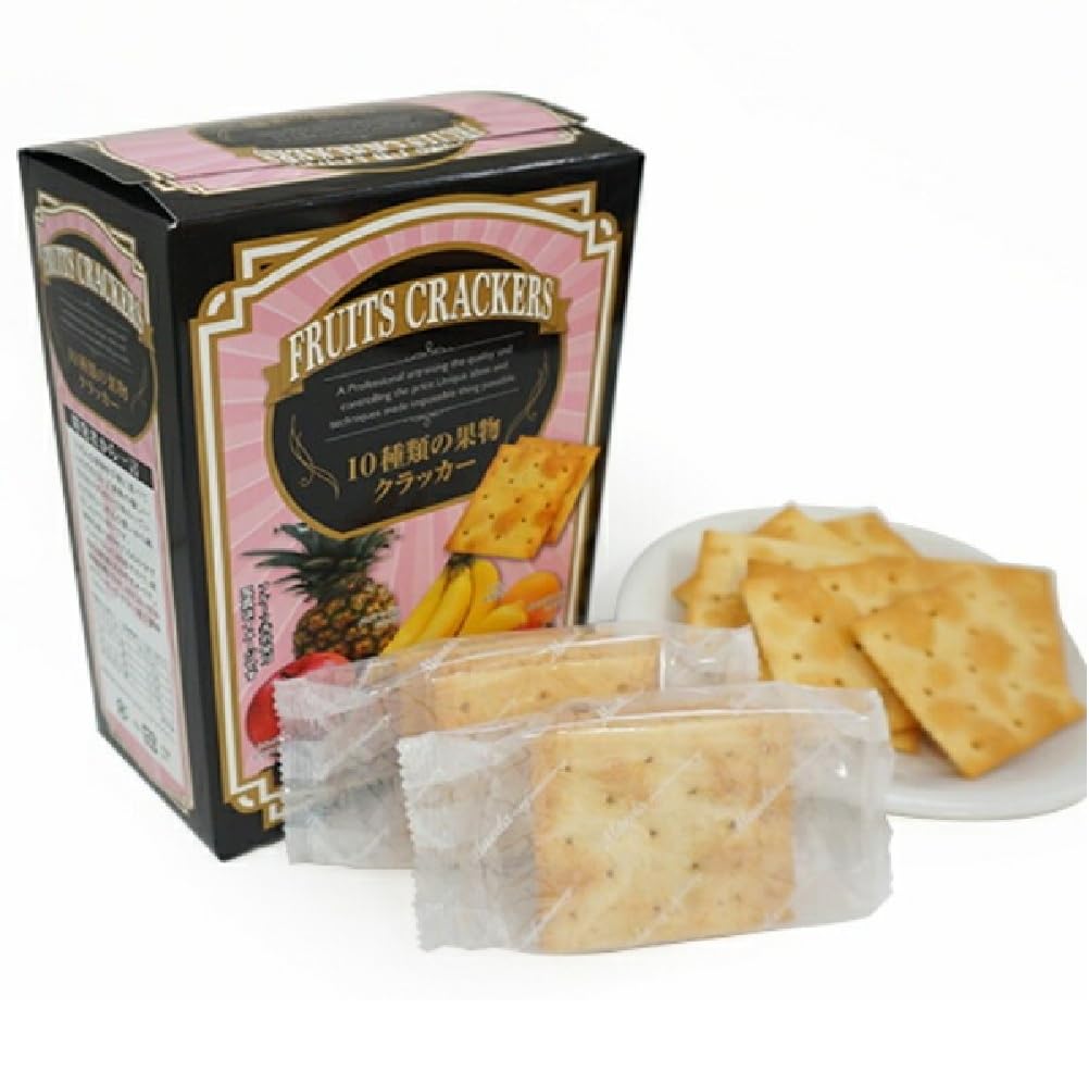 

Maeda 10 Varieties of Fruit Crackers crackers x 5 x 10 boxes Crackers, (4 packs)