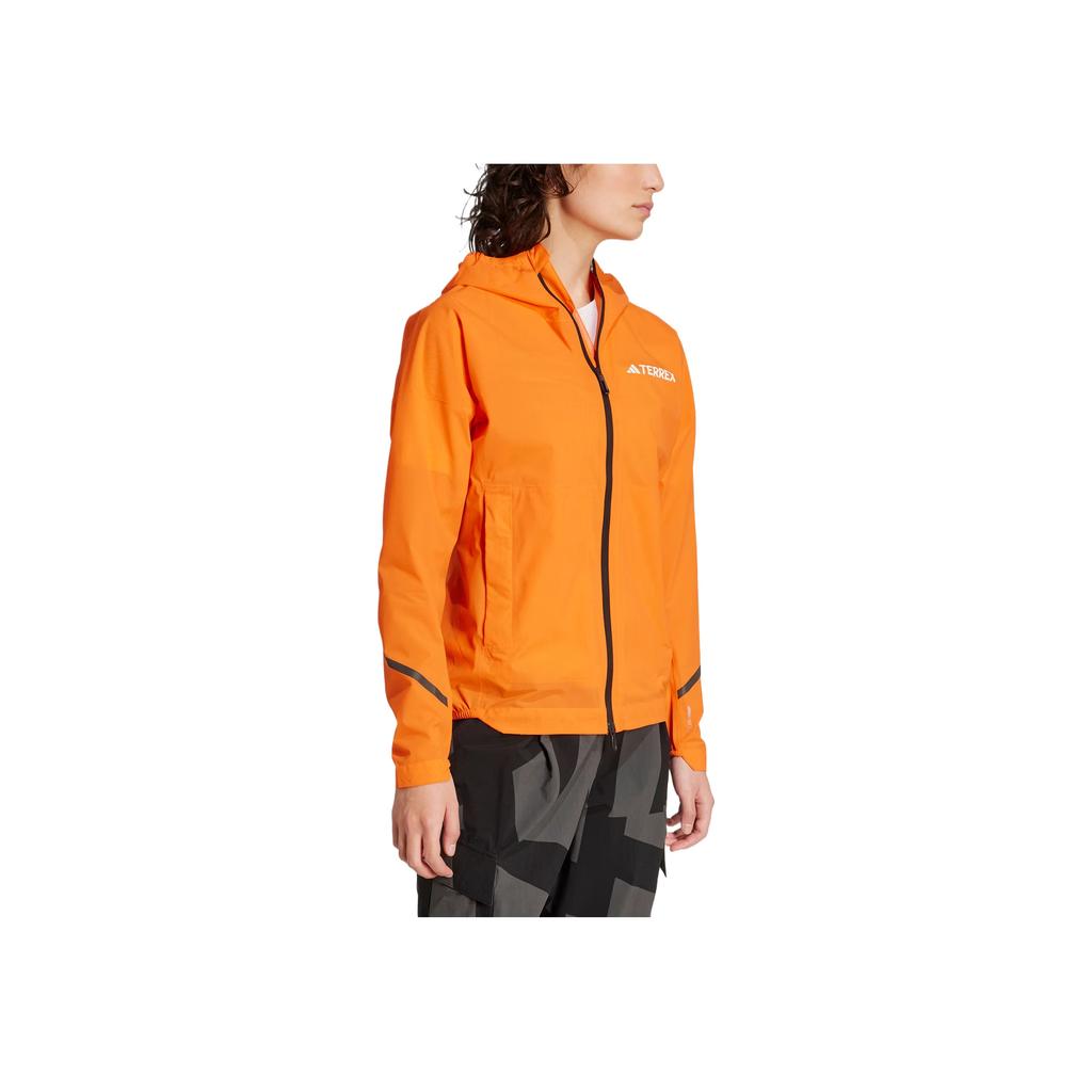 adidas Fashionable Soft Comfortable Versatile Outdoor Hiking Moisture-Wicking Jacket Women Jacket Half-Impact-Orange KA5870