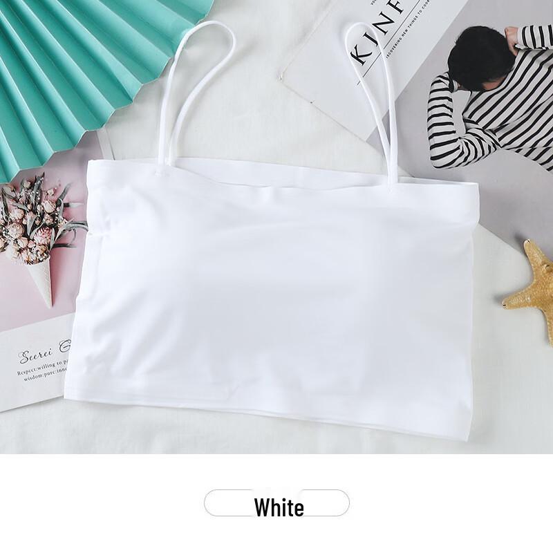 LANGSHA Бесшовный топ-майка с мягкими чашечками, 2 шт. One Size (88-143 lbs)