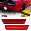 For 2008-14 Dodge Charger 11-14 Challenger Red LED Rear Bumper Side Marker Light