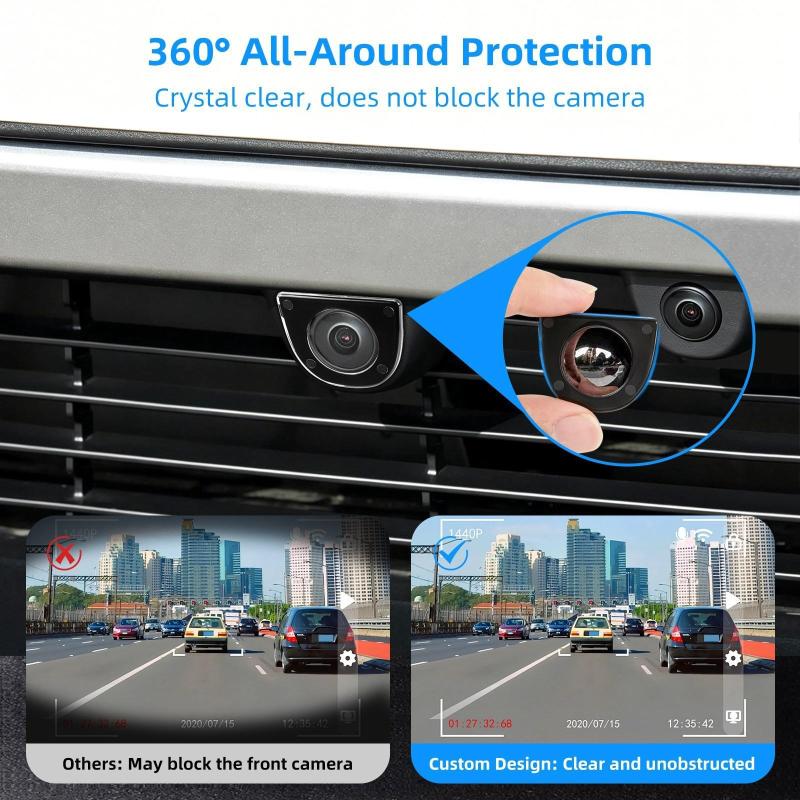 Car Front Rear Camera Lens Protective Cover Scratch Resistant Snap‑On Auto Camera Guard For Model Y/Yl Vehicle Decoration