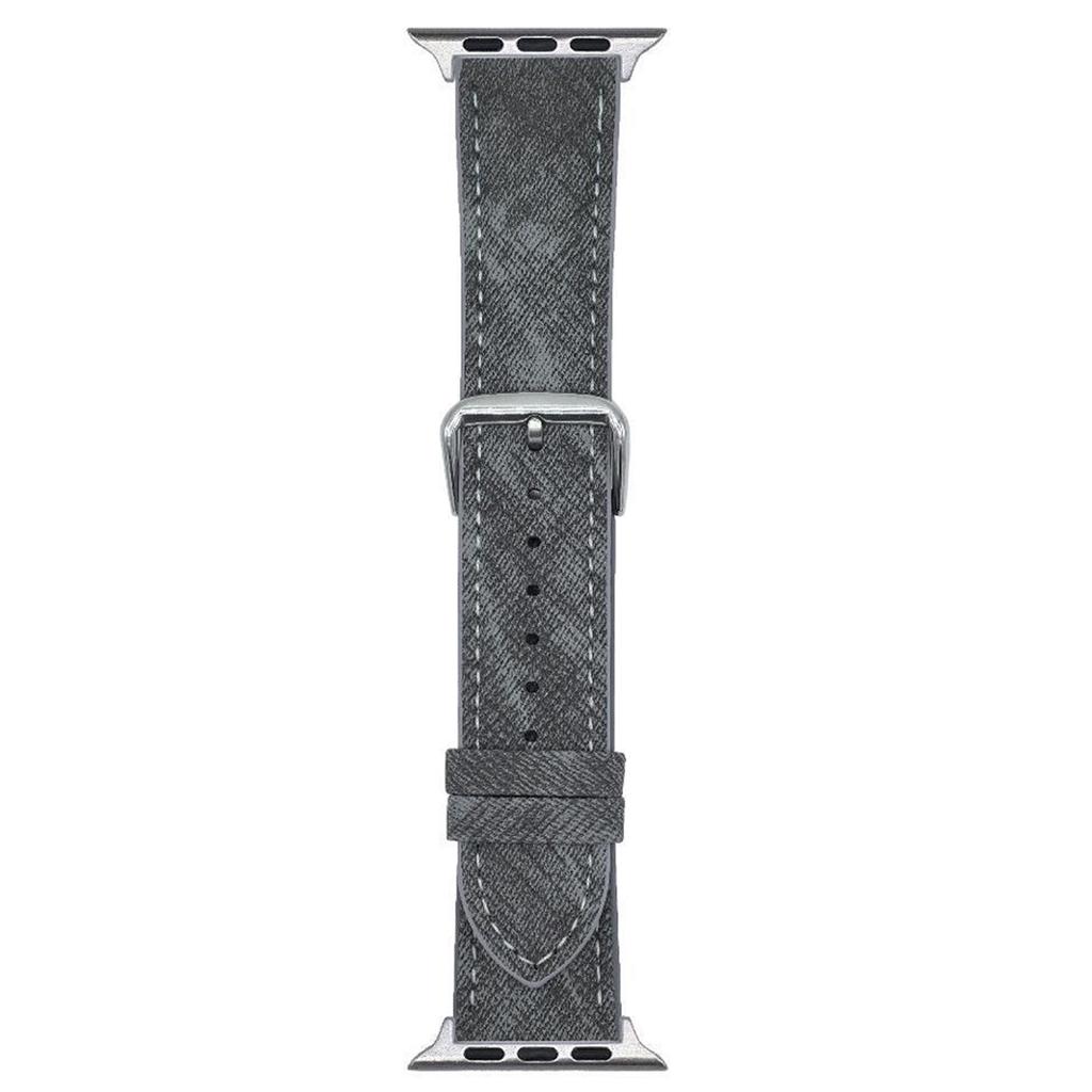 Watch Bands For Apple Watch Series 10 Ultra 9 8 7 SE 6 5 4 3 2 1 46mm 49mm 45mm 44mm 42mm Leather Wrist Strap with Steel Buckle