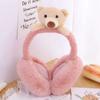 Soft For Children Stuffed Funny Unisex Female Ear Flap Bear Shape Earwarmer Cute Cartoon Earmuff