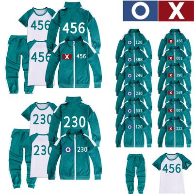 Kinder Jungen Mädchen Film Spiel Druck Lange Ärmel Reißverschluss Jacke Mantel T Shirt Hose Set Outfit Halloween Cosplay Kostüm
