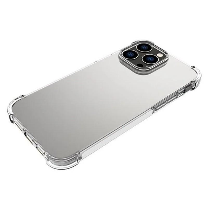For iPhone 12 Pro Max 6.7 Inch Back Cover WANLONFENG TM Series 2.0mm Clear TPU Phone Case (Big Lens Hole)
