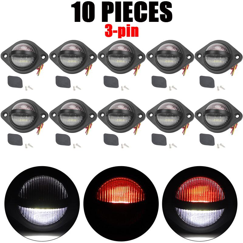 Universal LED License Plate Tag Lights Lamp for MAN Truck Trailer Car Lorry Camper Van RV Pickup SUV ATV UTV Indicator 12V 24V