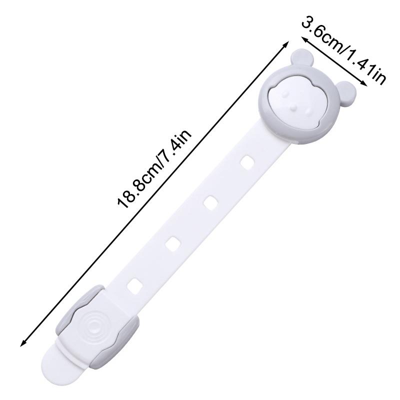 Adjustable Multifunctional Anti Pinch Drawer Lock With Cartoon Lock Buckle