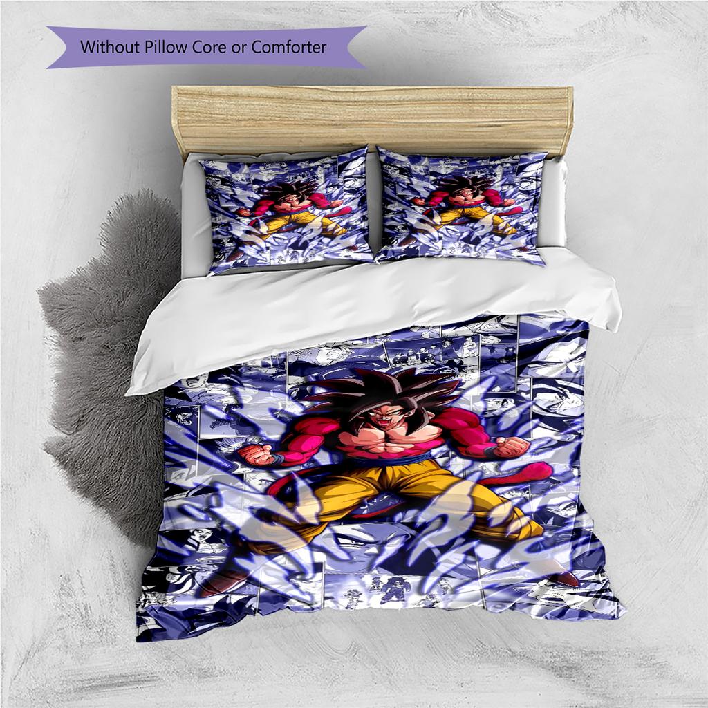 Set Copripiumino Trapuntato con Fantasia Cartone Animato Federa Decorazione per la Casa Regalo di Compleanno (1 * copripiumino + 2 * federa, senza nucleo)