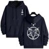 Gothic Satan Sweatshirt 666 Symbol Male Autumn Winter Pullover Casual Top Tracksuit Demonic Print Men's Hoodies 2025 Streetwear