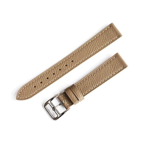 

Import King Original Watch Parts, Compatible with Herms, for H Watch Small, Aftermarket Strap, Cowhide and Calfskin Leather, Gray, Stainless Steel, 1
