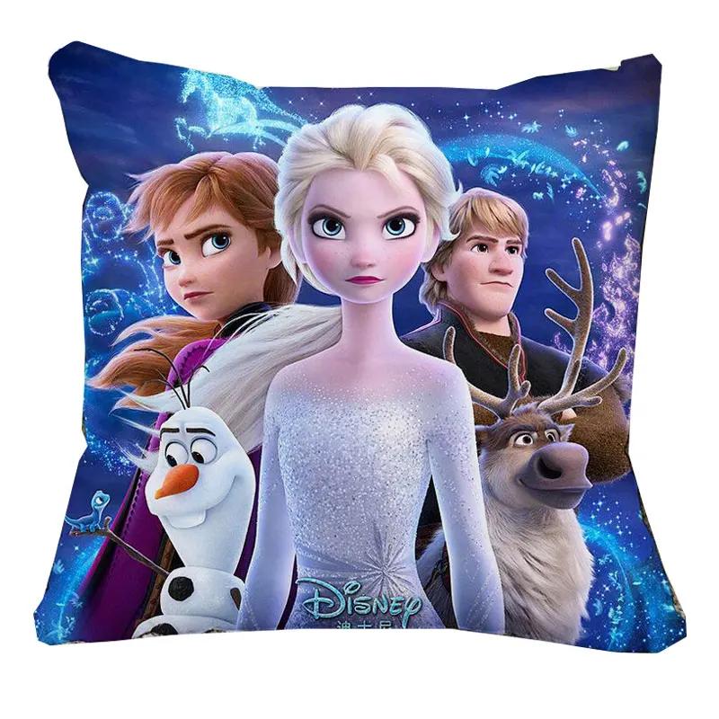 Disney Frozen Elsa Pillow Case Cushion Cover Children Baby Girl Couple Pillow Cover Decorative Pillows Case 40x40 45x45cm