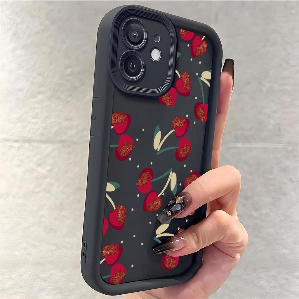 Black Cherry Groove iPhone 14/15/16/17 Pro Max Protective Case