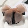 Convenient Bowknot Net Bun Snood Vintage Hair Clips Sweet Hair Bun Cover  Women Spring