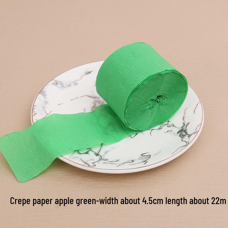 Multicolored Crepe Paper Tassel Wall Decoration, 4.5cm x 22m