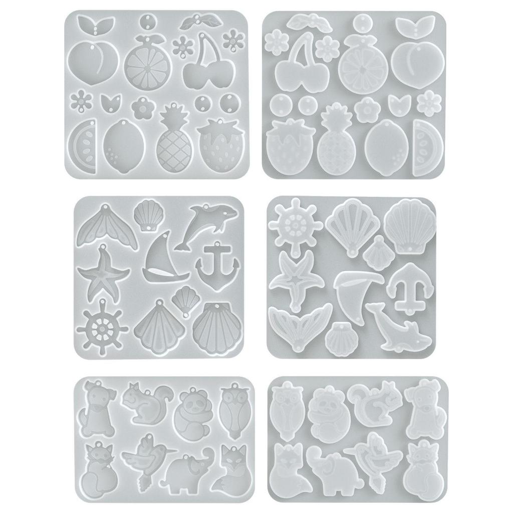 Poppy DIY Crystal Epoxy Animal Series Silicone Molds for Pendants and Earrings
