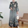 Ethnic Pattern Polyester Long Skirt With Wide Waist For Casual And Formal Wear