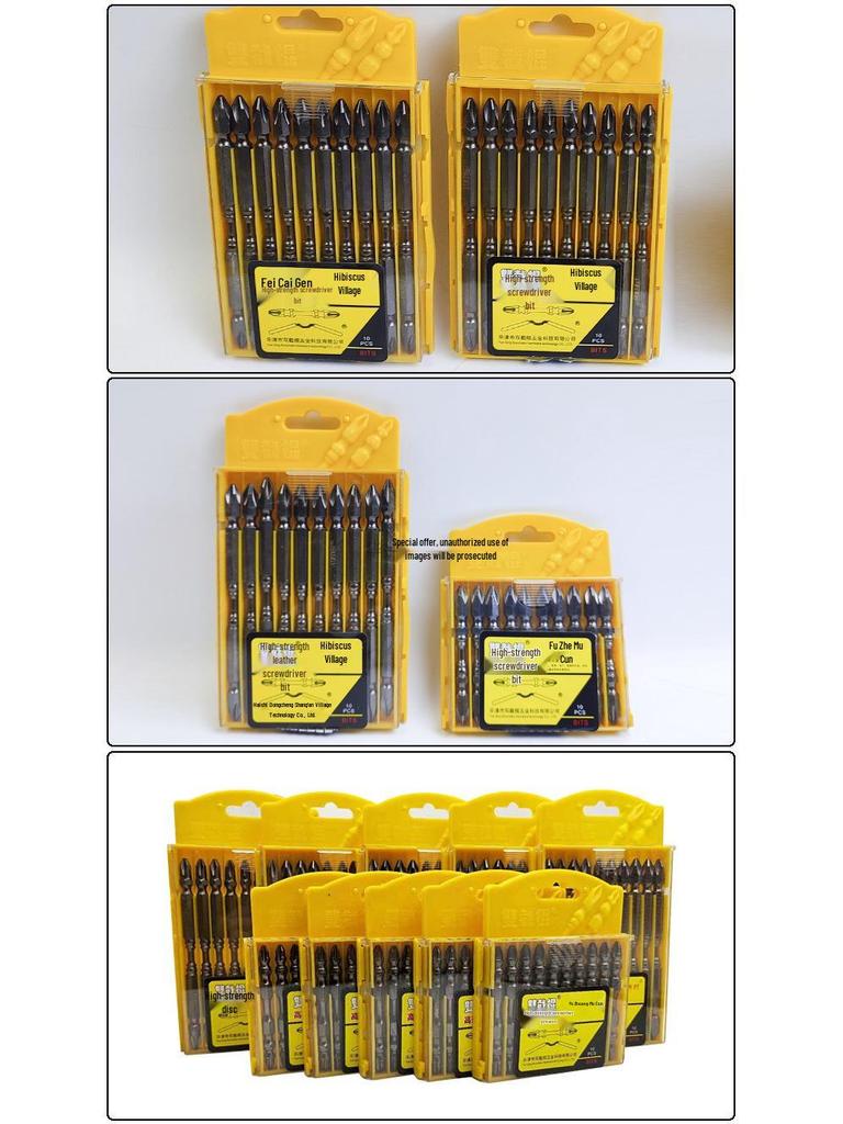 Magnetic Nunchuck Screwdriver Set: Strong Phillips & Hex Bits for Hand & Air Drills