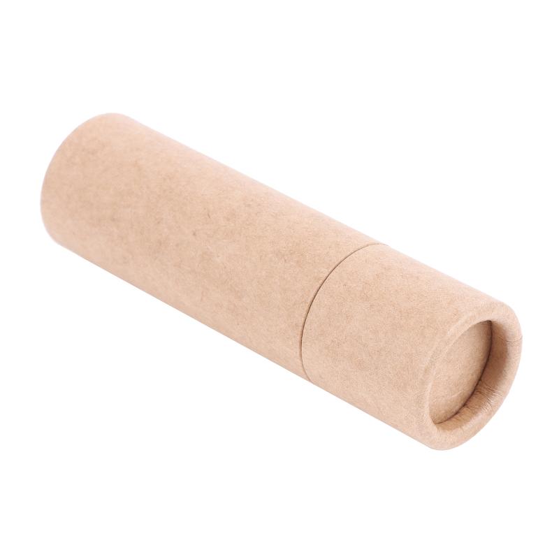 Prázdné rotační tuby na rtěnku z kraftového papíru Biologicky odbouratelné kartonové kosmetické válcové obaly Nádobka na balzám na rty a deodorant