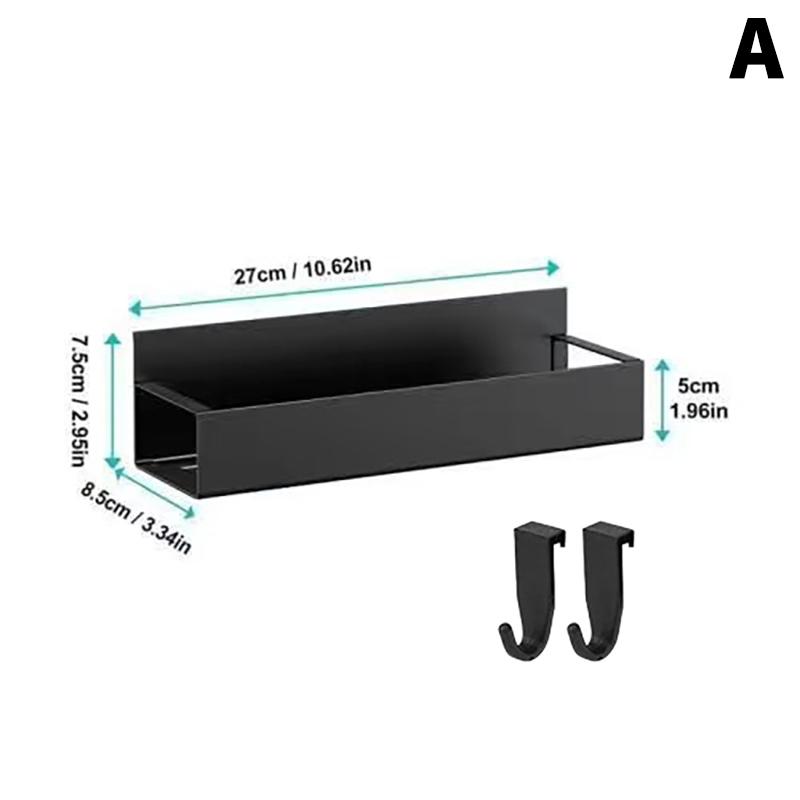 

Refrigerator Magnetic Shelf Spice Sundry Side Storage Rack Hanging Basket Space Saving Kitchen Organizer Shelf Household Holder as the picture
