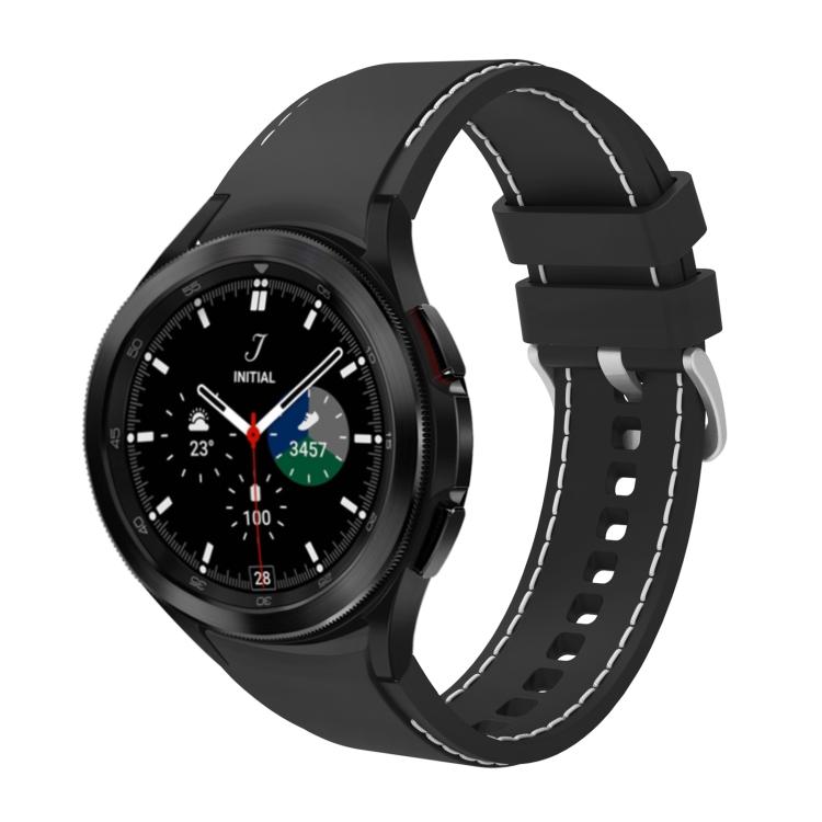 For Samsung Galaxy Watch4 / Watch4 Classic Silicone Stitching Watch Band