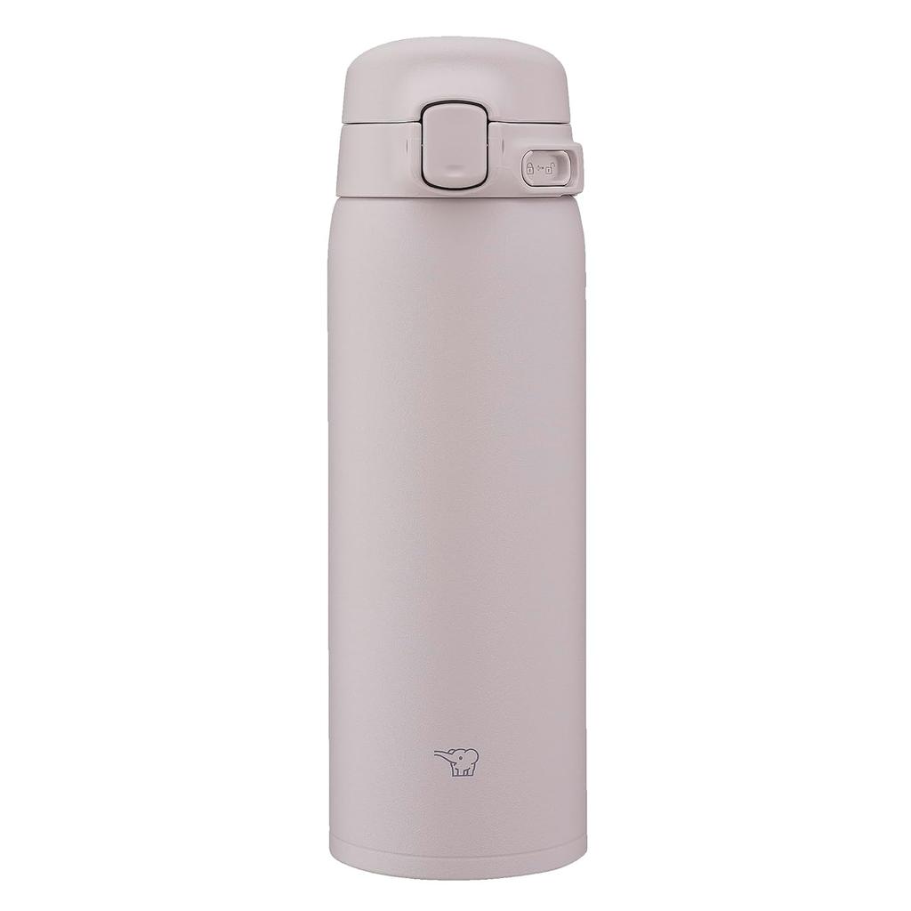 Zojirushi Seamless Lid One-Touch Mug Bottle Soft Grey SU-BA48-HM