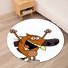 Tappeto Rotondo Stampato Zig & Sharko Tappeto per Sedia Tappeto per Area Tappetini per Ingresso, per Sedia da Ufficio Soggiorno Camera da Letto Cucina.