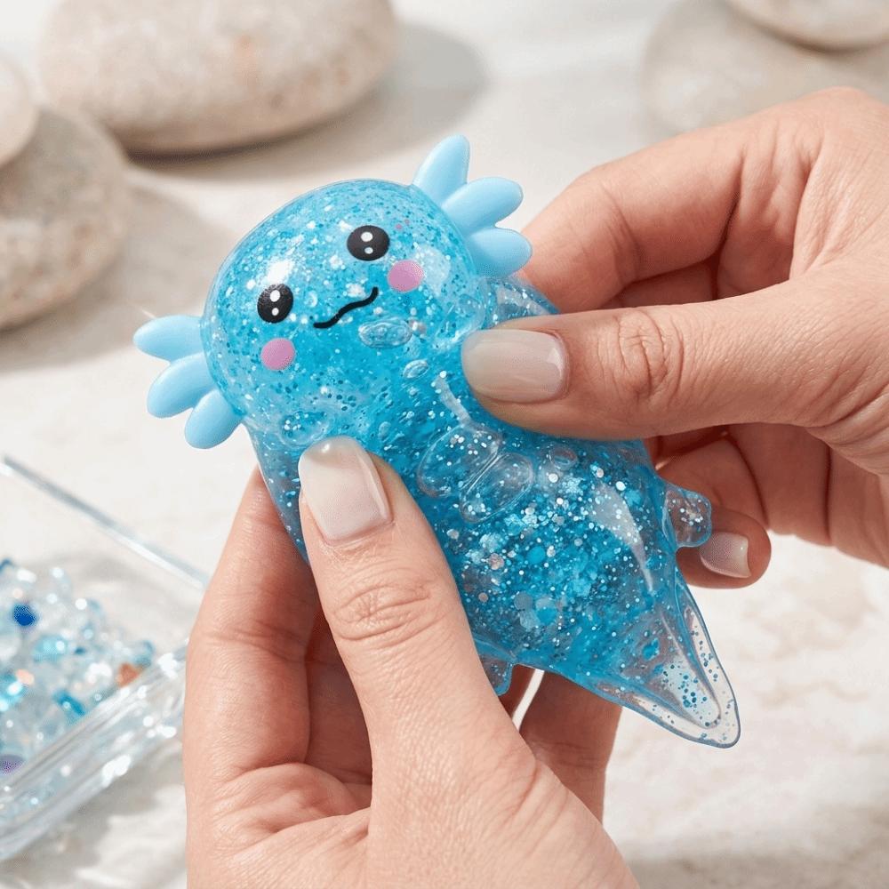 Elasticity Salamander Squishy Toys Fun Squeeze Stretchy Axolotl Squeeze Toy Squishy