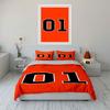 Bold Black Numbers "01". Bedding Sets Duvet Cover Sets Duvet Covers Pillowcases(1*Duvet Cover 2*Pillowcases Without Duvet Insert)